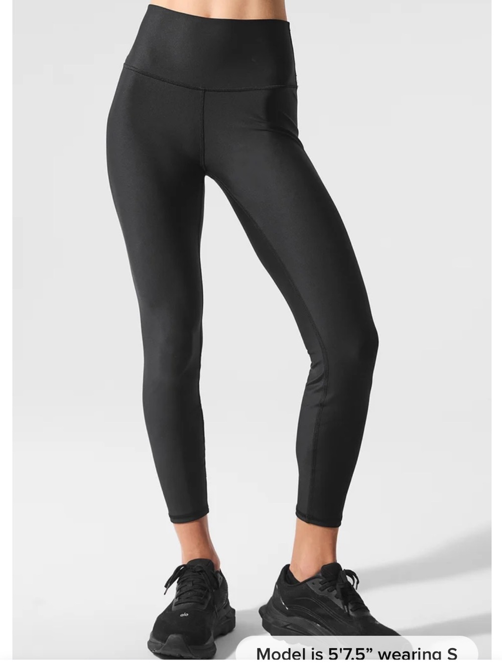 ALO Yoga Black Airlift Leggings, 7/8